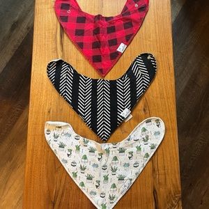 Copper Pearl bibs - set of 3